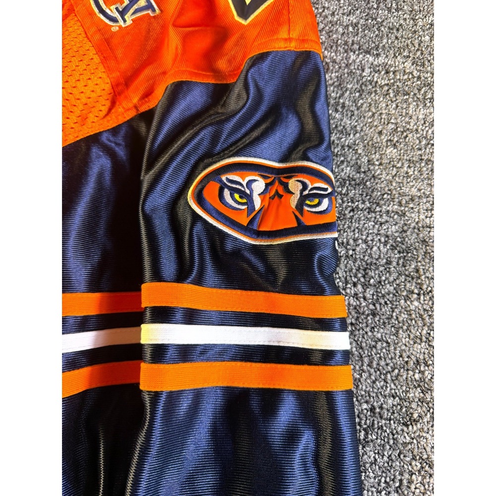 Vintage Auburn Tigers NCAA Football Jacket Mens Orange Navy Full Zip Winter #01 - Picture 13 of 15